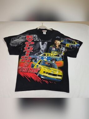 VTG Dale Earnhardt NASCAR AOP T Shirt L Chase Authentics The Man Racing Tee